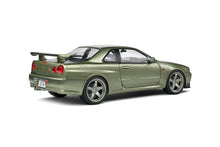 Load image into Gallery viewer, SOLIDO Nissan GTR R34 1:18 Metallic Green