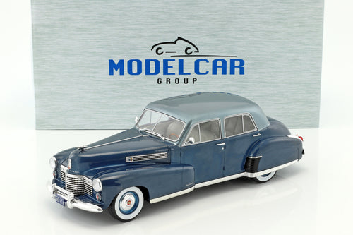 MCG Cadillac Fleetwood Series 60 Special Sedan year 1941 blue metallic 1:18