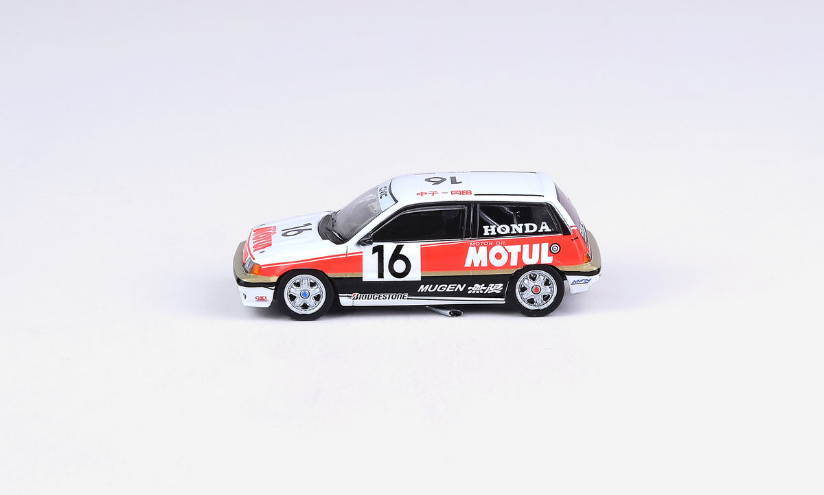 INNOモデル　HONDA CIVIC #16 MOTUL 1987 Amazon | INNO 1/64 ミニカー シビック Si E-AT Gr.A #16 無限