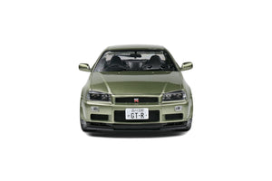 SOLIDO Nissan GTR R34 1:18 Metallic Green