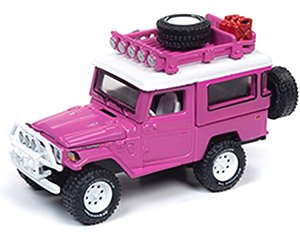 Johnny Lightning 1980 Toyota Land Cruiser Pink 1/64