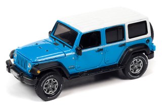 Auto World Jeep Wrangler Unlimited Sahara 2018 1/64 Blue