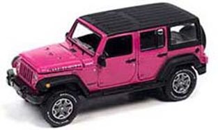 Auto World Jeep Wrangler Unlimited 2018 1:64 Pink