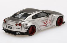Load image into Gallery viewer, MiniGT LB Works Nissan GT-R Silver #49 1:64