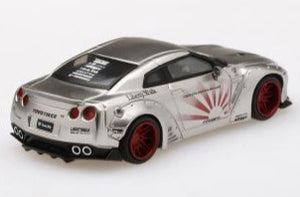 MiniGT LB Works Nissan GT-R Silver #49 1:64
