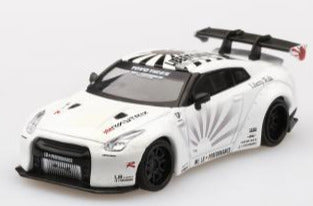 MiniGT LB Works Nissan GT-R White #64 1:64 – Gulf Models