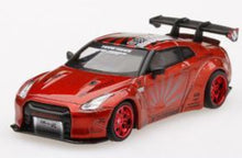 Load image into Gallery viewer, MiniGT LB Works Nissan GT-R Red #77 1:64