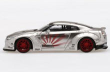 Load image into Gallery viewer, MiniGT LB Works Nissan GT-R Silver #49 1:64