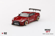 Load image into Gallery viewer, MiniGT Pandem Nissan GT-R Red #92 1:64