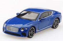 Load image into Gallery viewer, MiniGT Bentley Continental GT Blue #94 1:64