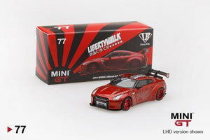 MiniGT LB Works Nissan GT-R Red #77 1:64