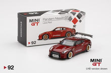 Load image into Gallery viewer, MiniGT Pandem Nissan GT-R Red #92 1:64