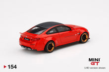 Load image into Gallery viewer, MiniGT LB WORKS BMW M4 Red #154 1:64