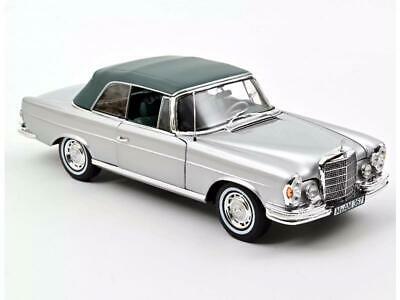 Norev Mercedes-Benz 280 SE Cabriolet 1969 1:18 Silver Metallic