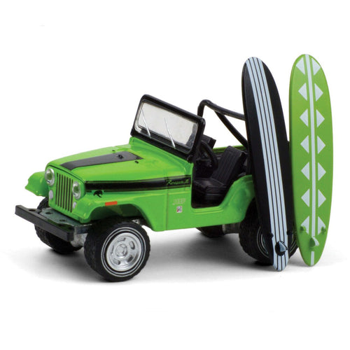 Greenlight Jeep CJ-5 Renegade with Surfboards 1971 1:64 Green