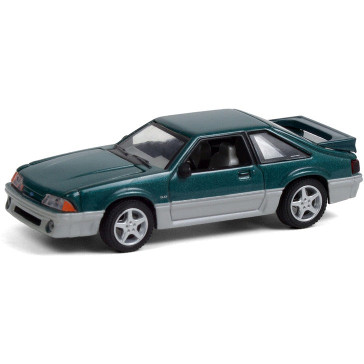 Greenlight Ford Mustang GT 1991 1:64 Green/Silver