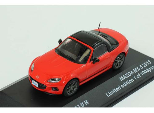 Triple 9 Premium Mazda MX-5 Closed convertible, red/black 1008pcs 1/43