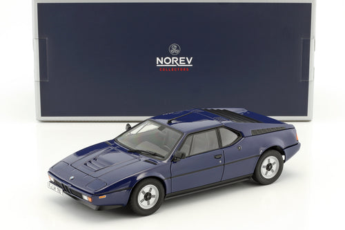 Norev BMW M1 year 1980 dark blue 1:18