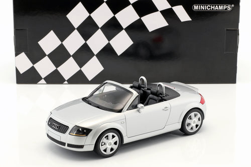 Minichamps Audi TT Roadster year 1999 silver metallic 1:18