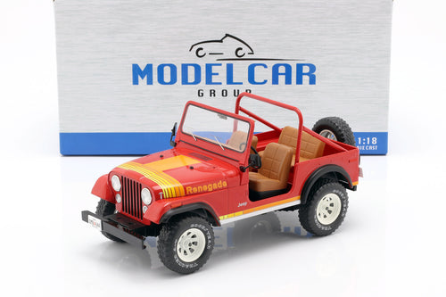 MCG Jeep CJ-7 Renegade year 1976 red 1:18