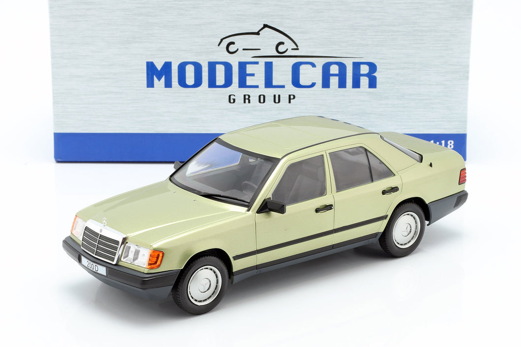 MCG Mercedes-Benz 200 D (W124) year 1984 light green metallic 1:18