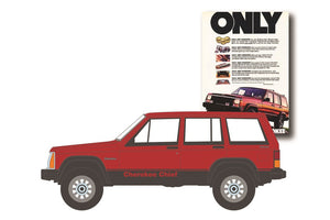 Greenlight Jeep Cherokee 1984 1:64 Red