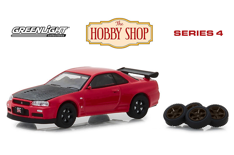 Greenlight 2002 Nissan GT-R with Spare Tires 1:64 – Gulf Models