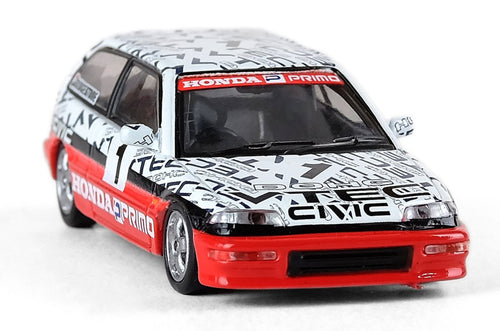 Inno64 HONDA CIVIC EF9 Gr.N #1 Ayrton Senna Test Car at Suzuka 1989 1:64