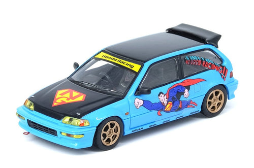 Inno64 HONDA CIVIC EF9 NO GOOD RACING Blue 1:64
