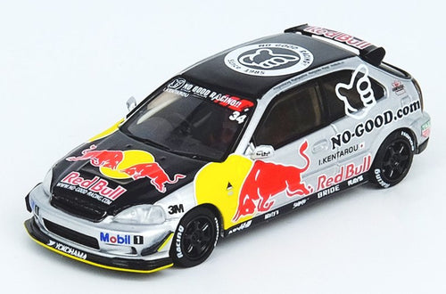 Inno64 HONDA CIVIC Type-R EK9 No Good Racing 1:64 Red Bull