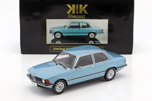 KK Scale BMW 318i E21 Year 1975 1:18 Blue 1 of 1500