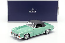 Load image into Gallery viewer, Norev Mercedes-Benz 190 SL Light Green Metallic 1957 1:18