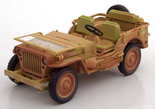Triple 9 Collection Jeep Willys 1943 Yellow Rusty Dirty Version 1:18