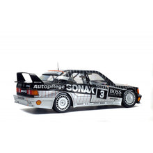 Load image into Gallery viewer, SOLIDO MERCEDES-BENZ 190 EVO II (W201) 1:18 Race (Black/Silver)