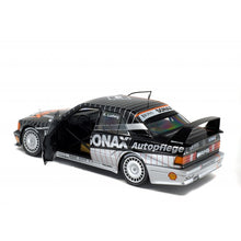 Load image into Gallery viewer, SOLIDO MERCEDES-BENZ 190 EVO II (W201) 1:18 Race (Black/Silver)