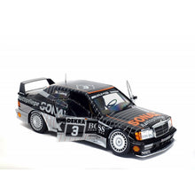 Load image into Gallery viewer, SOLIDO MERCEDES-BENZ 190 EVO II (W201) 1:18 Race (Black/Silver)