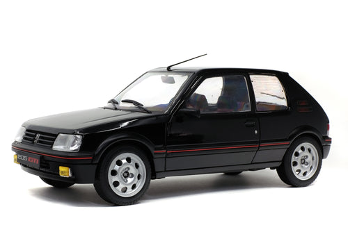 SOLIDO PEUGEOT 205 GTI 1.9L MK 2 – NOIR ONYX -1990 1:18 Black