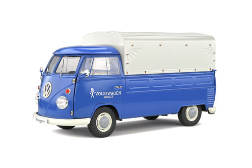 SOLIDO Volkswagen T1 Pick Up Volkswagen Service – 1950 1:18 Blue