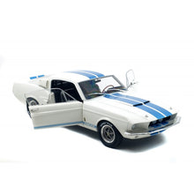 Load image into Gallery viewer, SOLIDO Shelby Mustang GT500 1:18 White/Blue Stripes