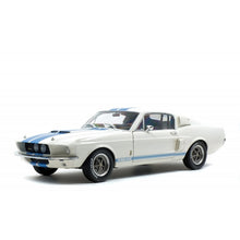 Load image into Gallery viewer, SOLIDO Shelby Mustang GT500 1:18 White/Blue Stripes