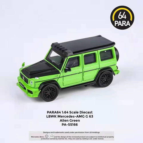 Para64 Mercedes LBWK AMG G63 1:64 Alien Green